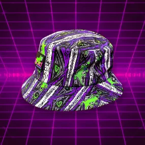 Gecko Purple Stripe Bucket Hat