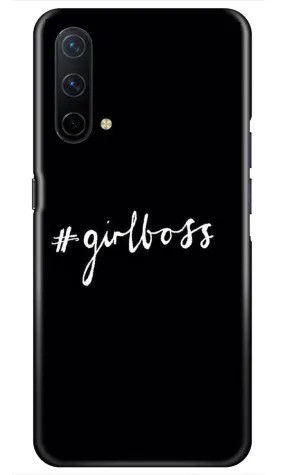 #GirlBoss Mobile Back Case for OnePlus Nord CE 5G (Design - 266)