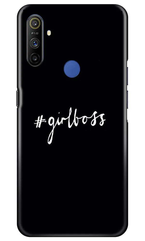 #GirlBoss Mobile Back Case for Realme Narzo 10a (Design - 266)