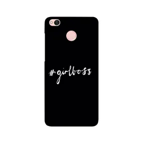 #GirlBoss Mobile Back Case for Redmi 4 (Design - 266)