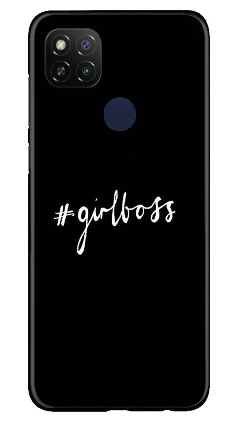 #GirlBoss Mobile Back Case for Redmi 9 Active (Design - 266)