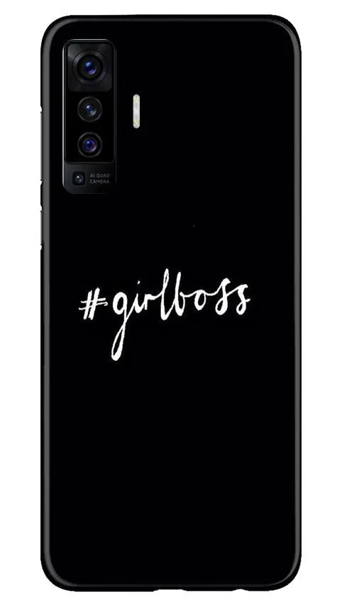 #GirlBoss Mobile Back Case for Vivo X50 (Design - 266)