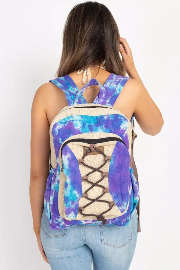 Hemp Blend Tie-Dye Buddies Backpack