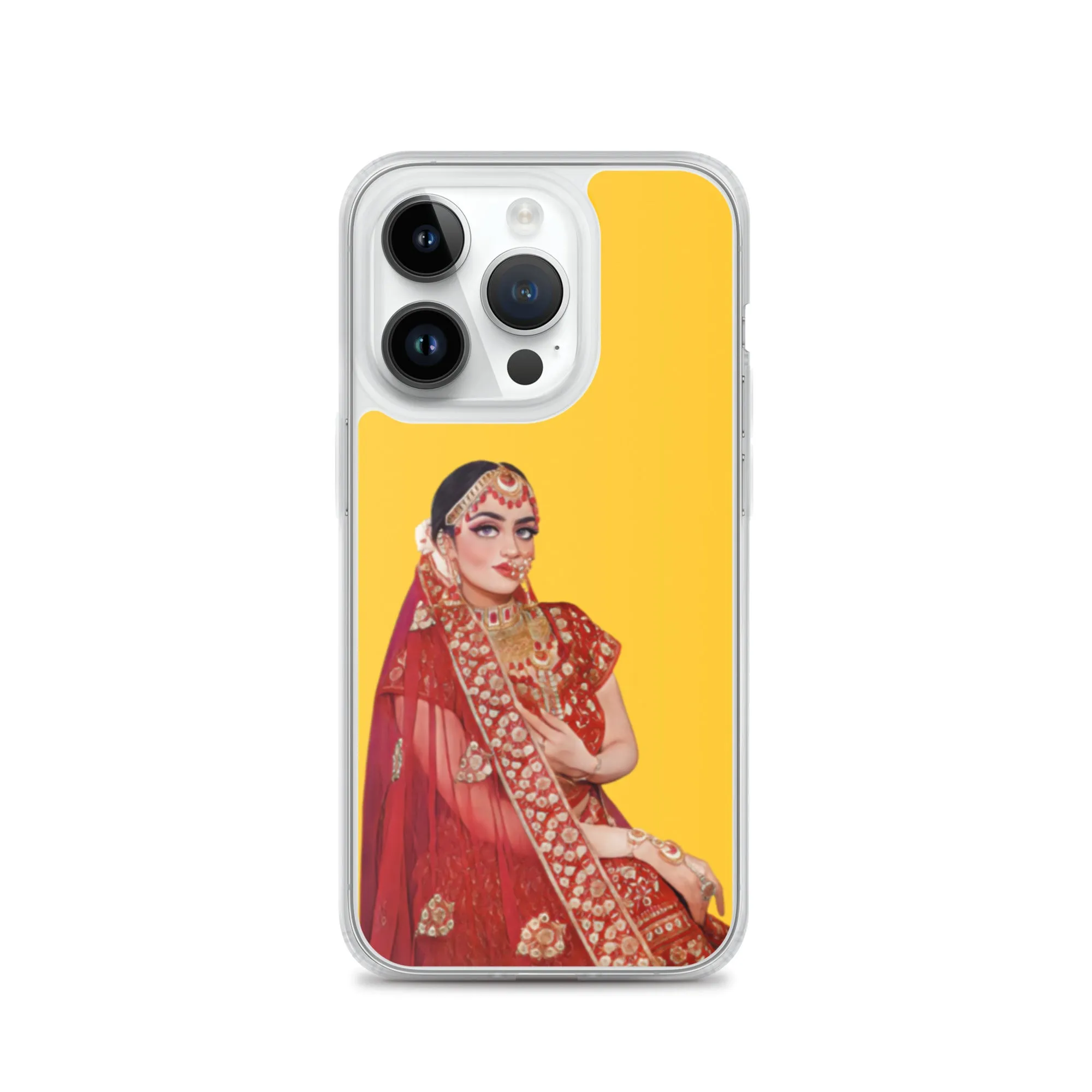 Indian Bride illustration iPhone Case