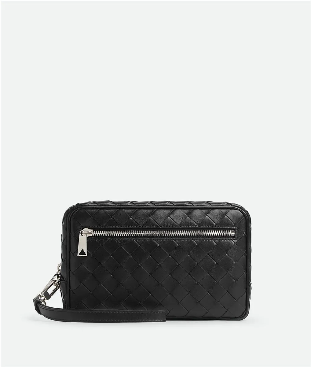 INTRECCIATO SMALL POUCH WITH WRISTLET