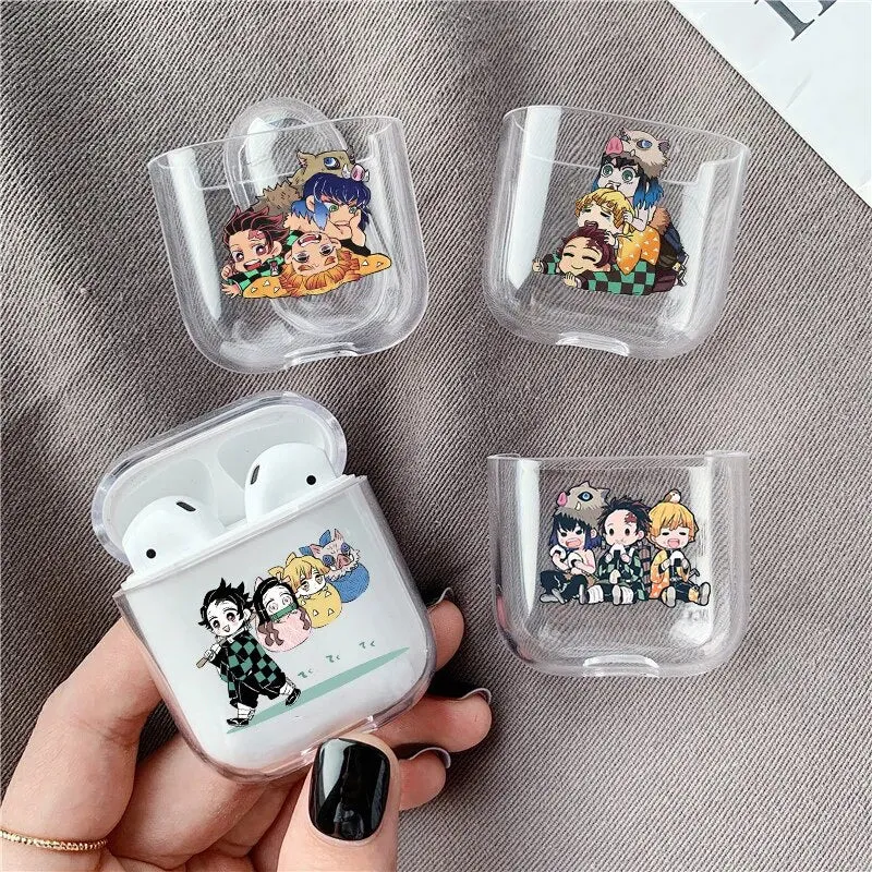 Kamado Nezuko Demon Slayer Earphone Case for  for Apple Airpods 1 2 3 Pro Protective Case Kimetsu No Yaiba  Anime AirPods Case