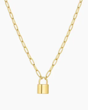 Kara Padlock Charm Necklace