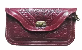 Kharrazine Clutch - Deep Red / Burgundy