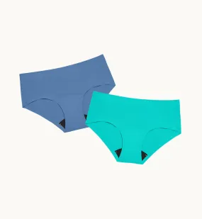 (Kit Item) Leakproof Underwear 4-Pack Spearmint/Thistle 2-Pack | Boyshort