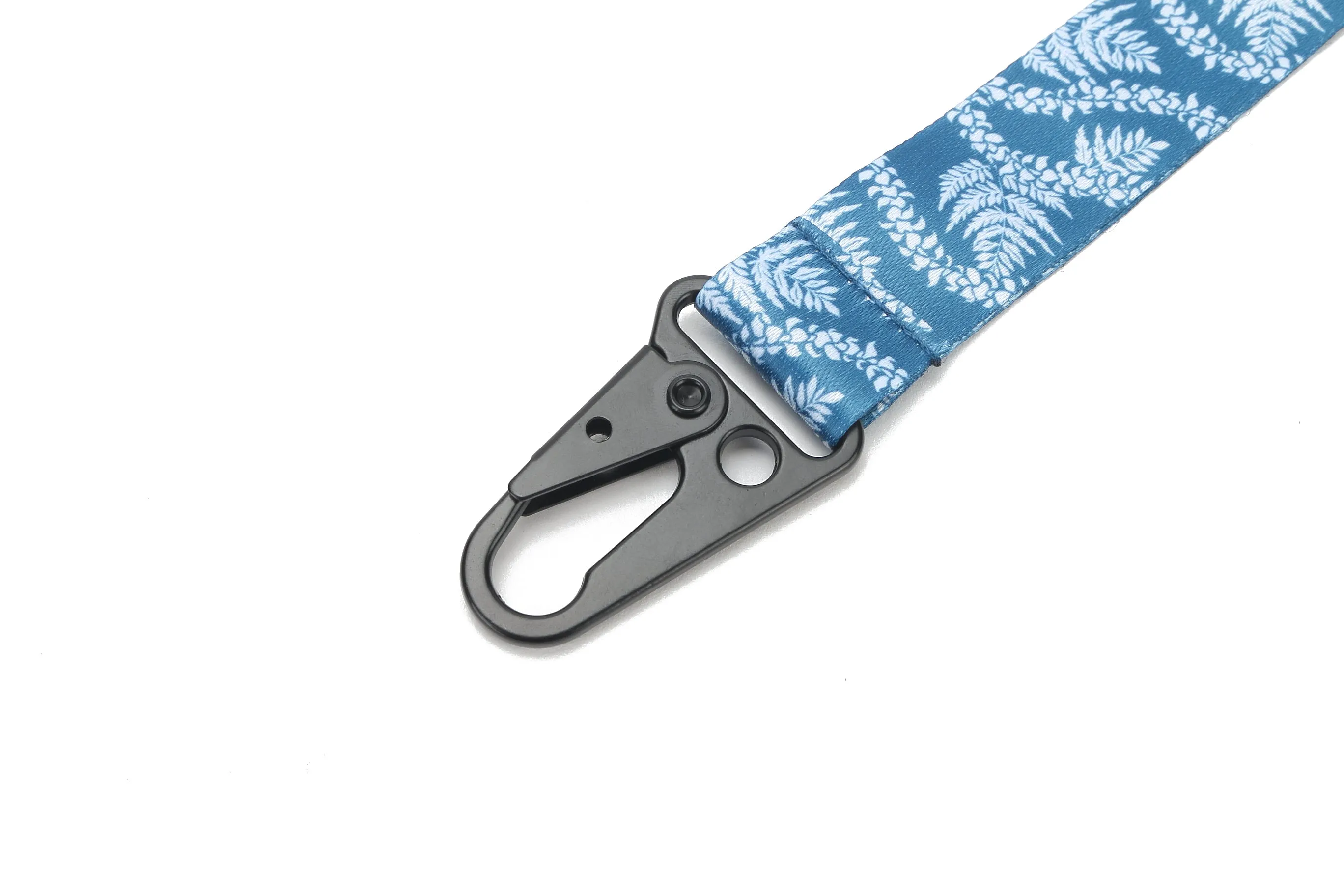 Lanyard Short Fern Lei Blue