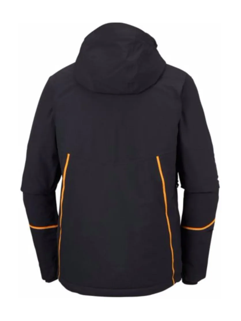 Men's Ski Jacket Columbia MILLENNIUM BLUR in Black / Orange Online Rental