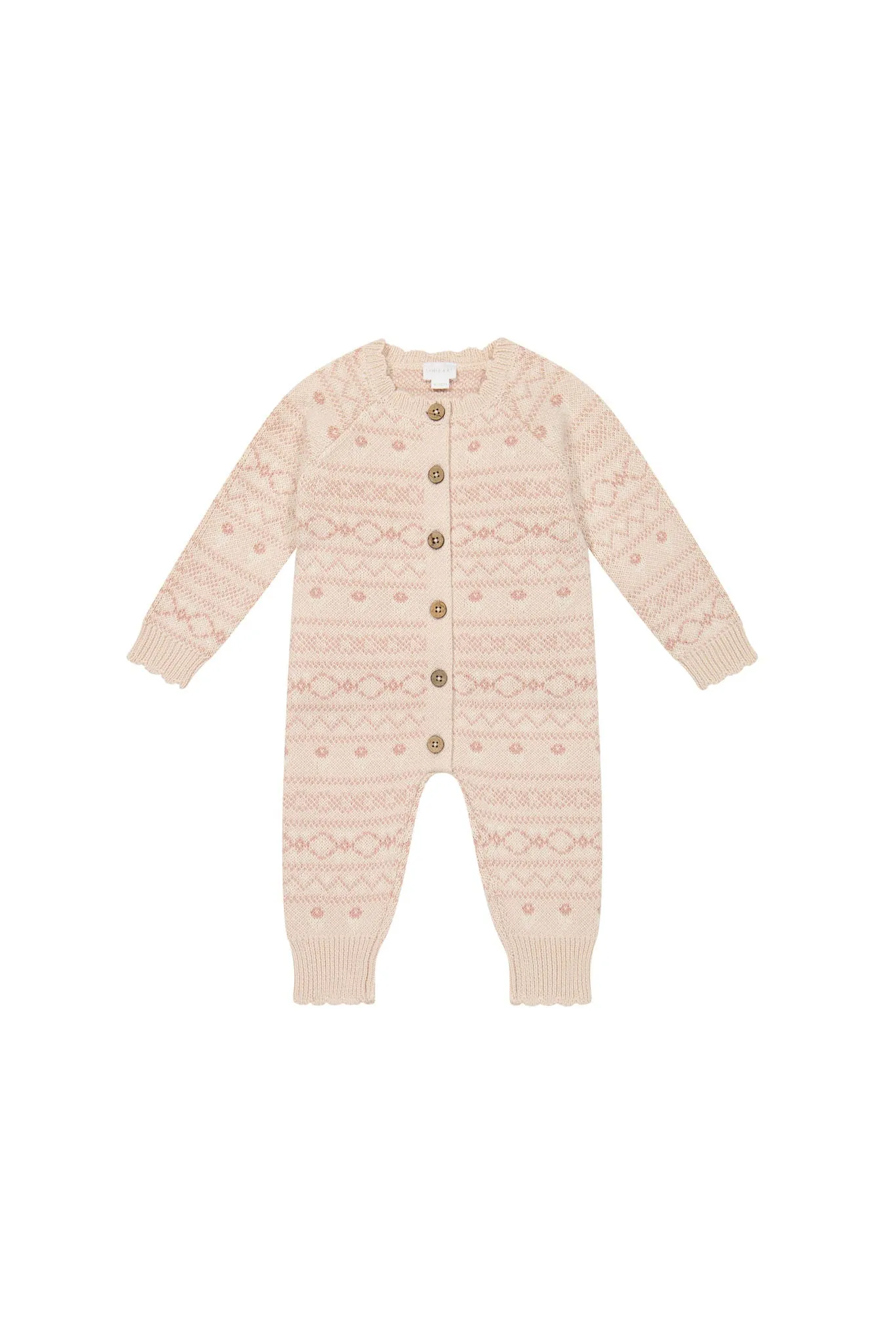 Millie Onepiece - Millie Fairisle Whisper Pink