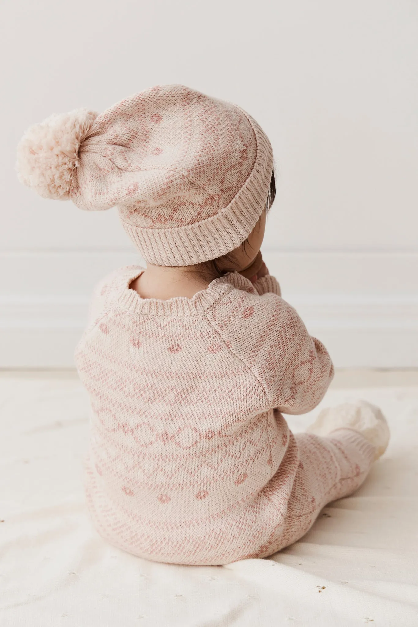 Millie Onepiece - Millie Fairisle Whisper Pink