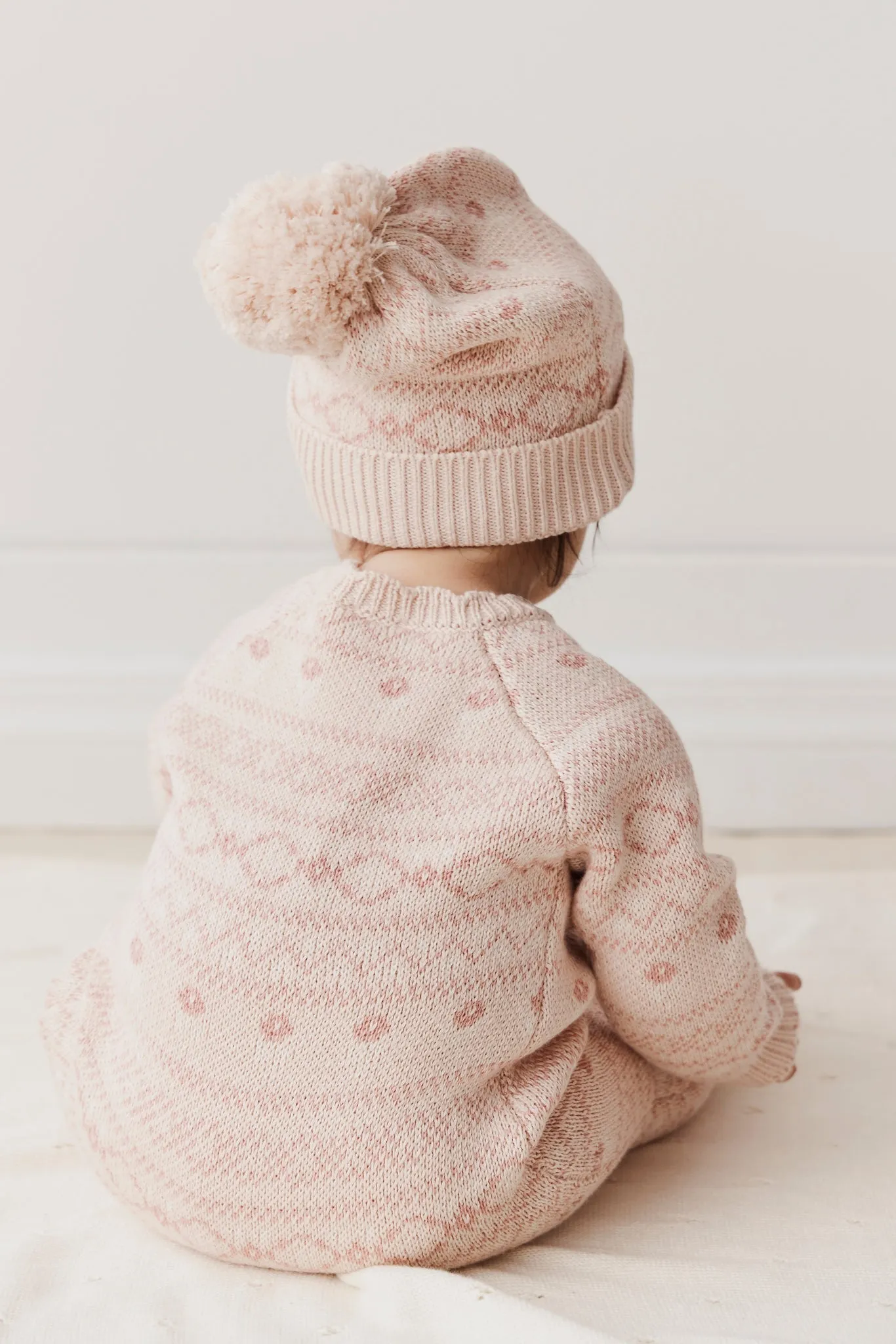 Millie Onepiece - Millie Fairisle Whisper Pink