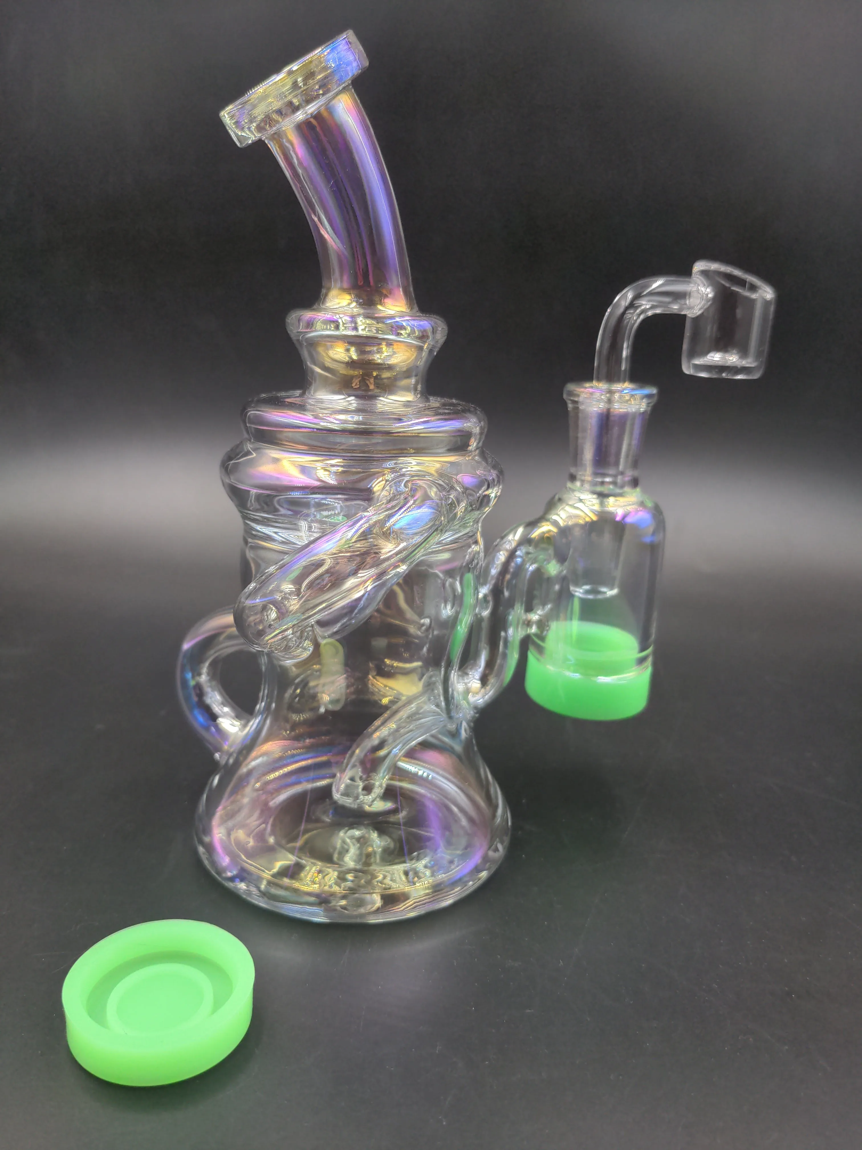 Mini Recycler Dab Rig w/ Built in Reclaim Catcher