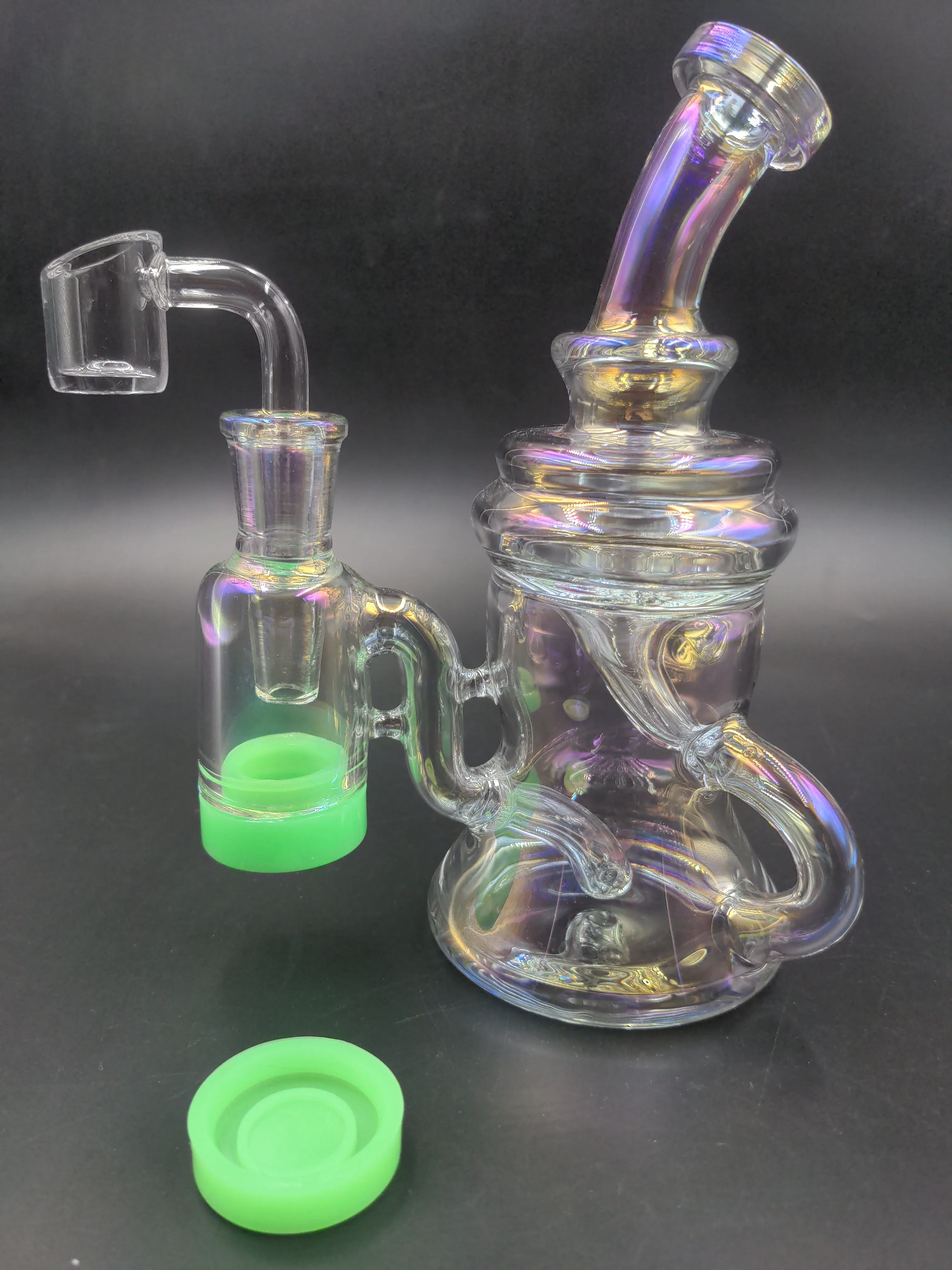 Mini Recycler Dab Rig w/ Built in Reclaim Catcher