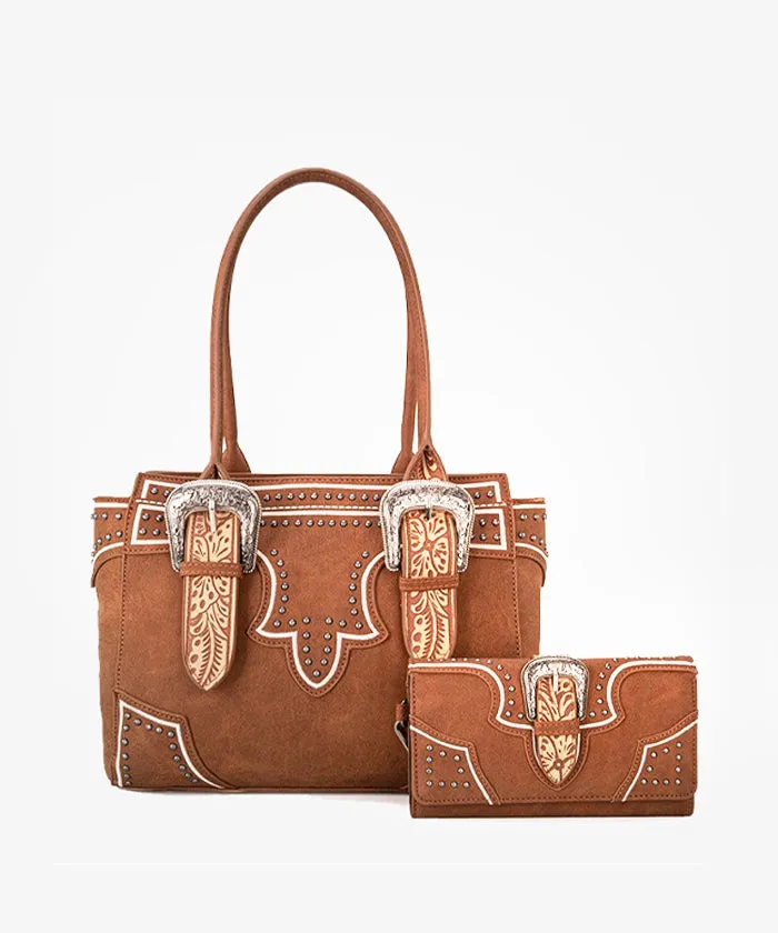 Montana West Buckle Concealed Carry Tote Set