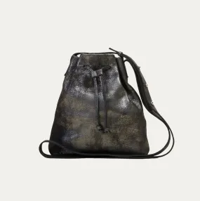 MT/BLK Pauly Jen Metallic Mini Tote Crossbody