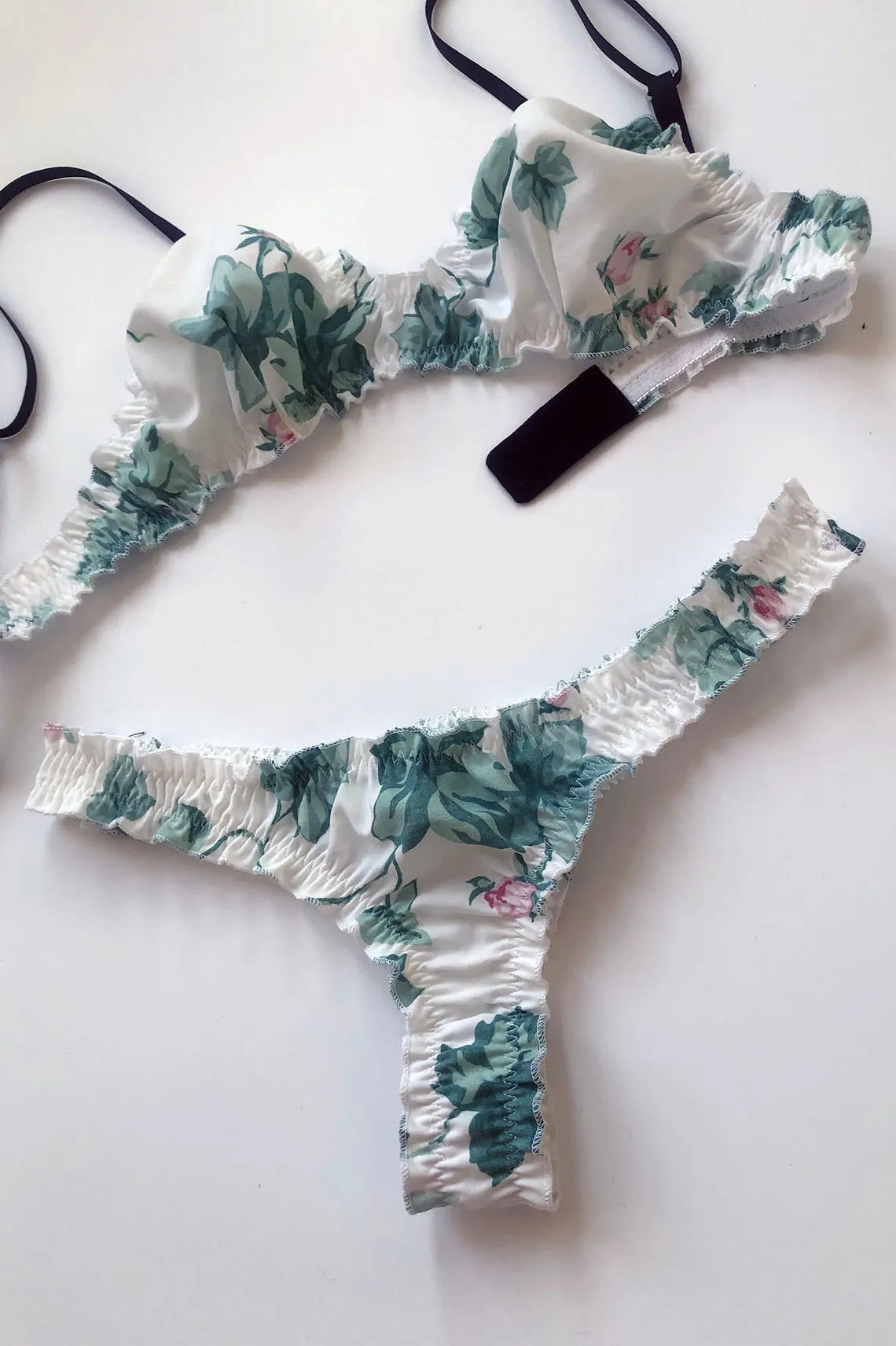 Mystery Print Oleander Thong Set