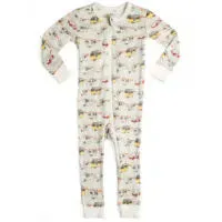 O Greige Baby Zip PJs