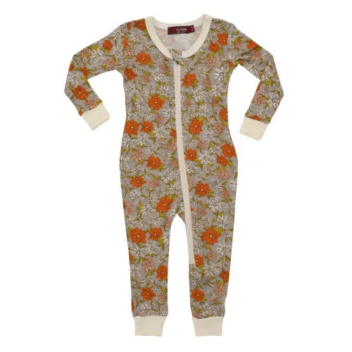 O Greige Baby Zip PJs