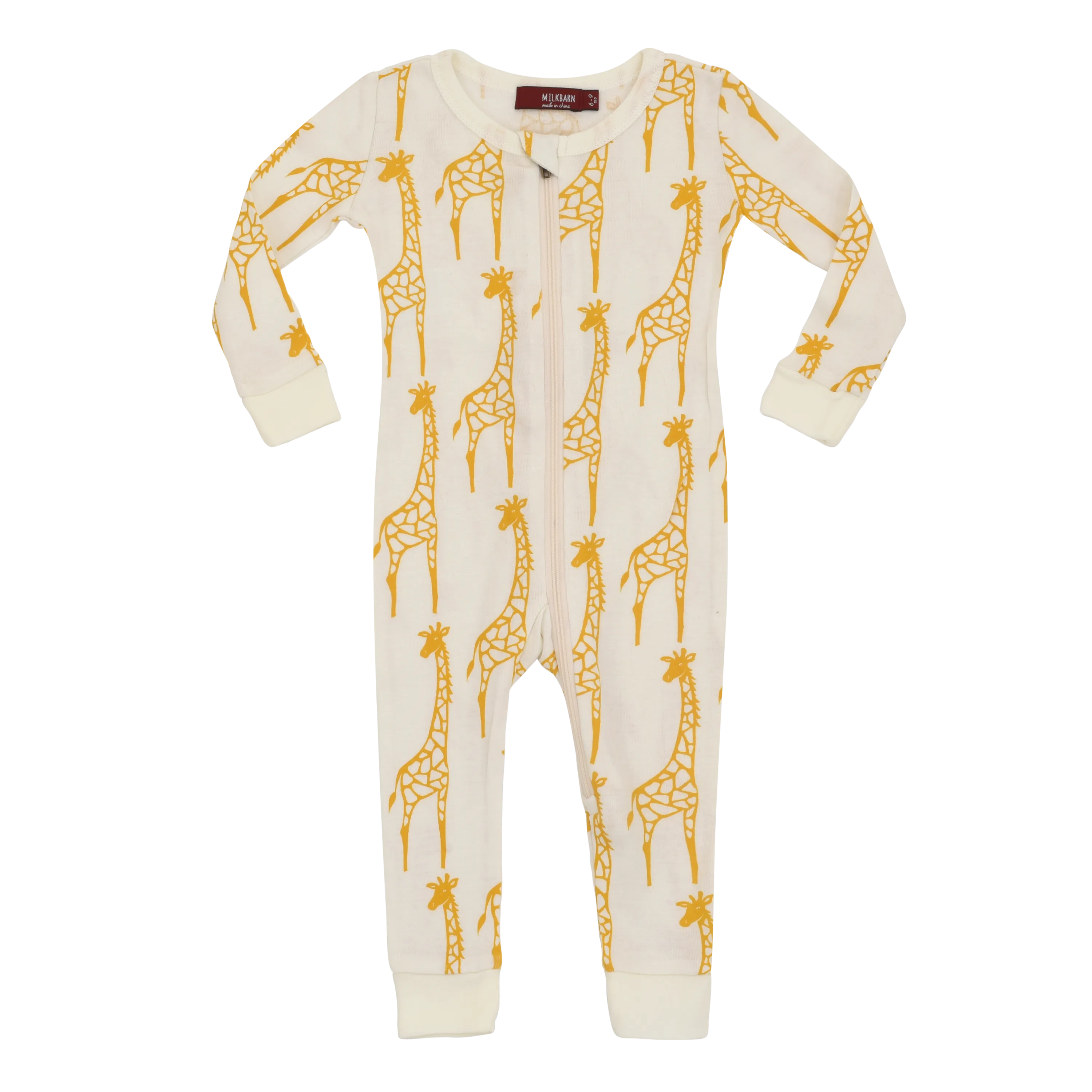 O Greige Baby Zip PJs