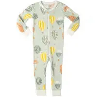 O Greige Baby Zip PJs