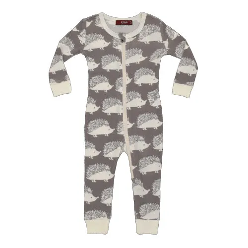 O Greige Baby Zip PJs