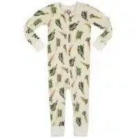 O Greige Baby Zip PJs