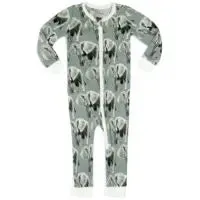 O Greige Baby Zip PJs