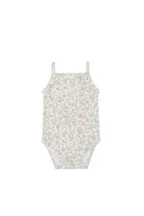 Organic Cotton Bridget Singlet Bodysuit - Posy Floral