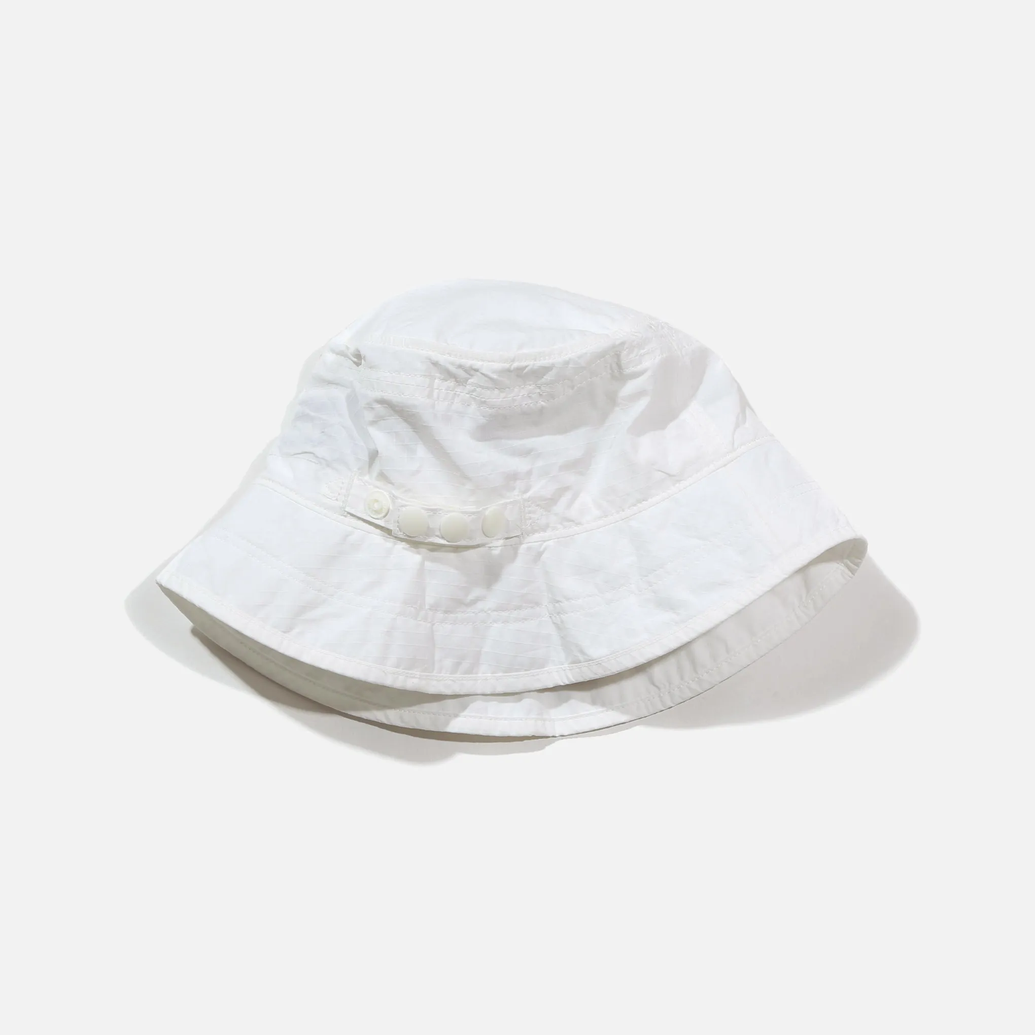 Oz Long Brim Bucket Hat - White