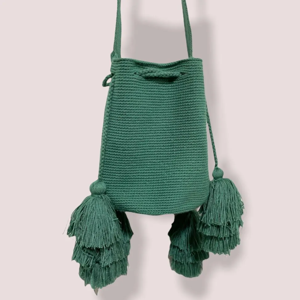 Pretty Tassel Bags | Earth Tones Crossbody Purses - M