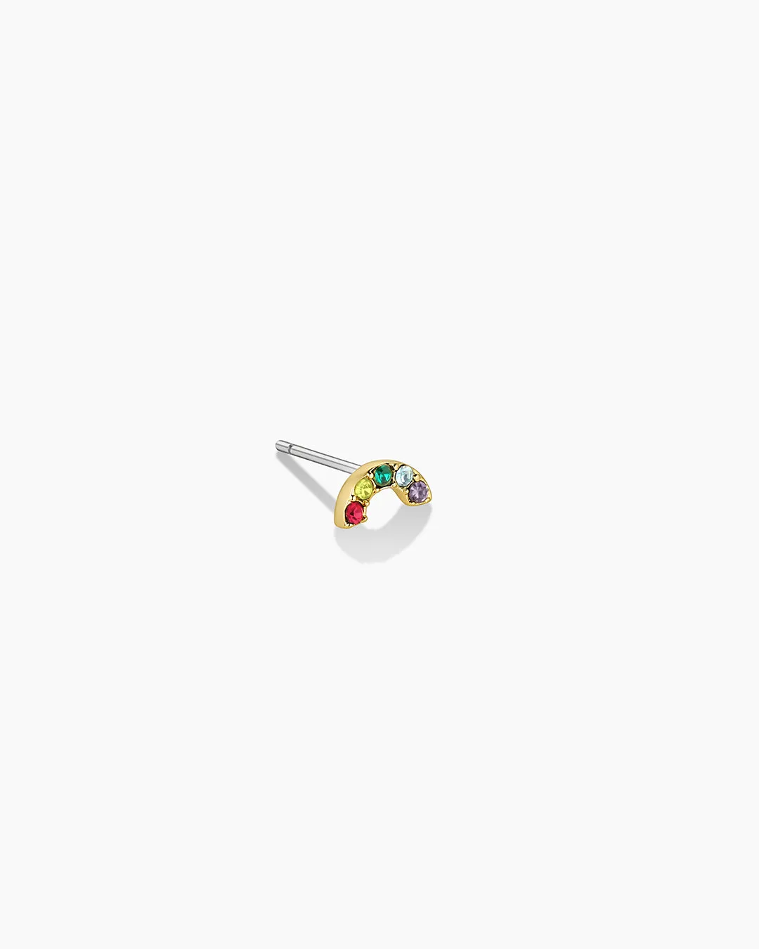 Rainbow Charm Stud