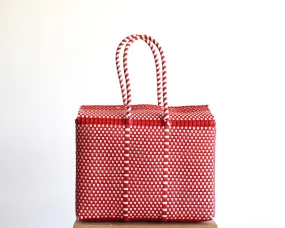 Red & White Handbag by MexiMexi