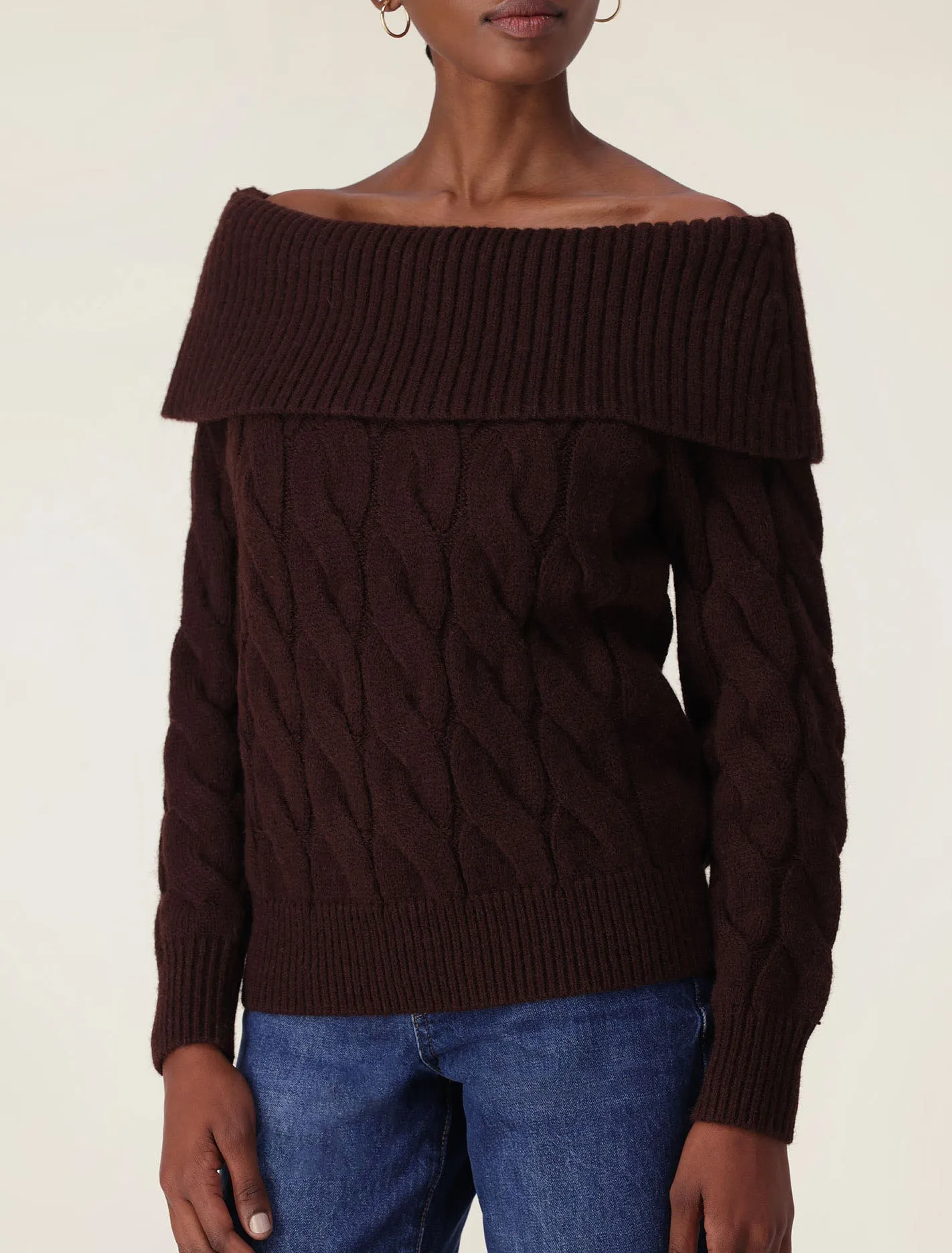 Sadie Cable Bardot Jumper