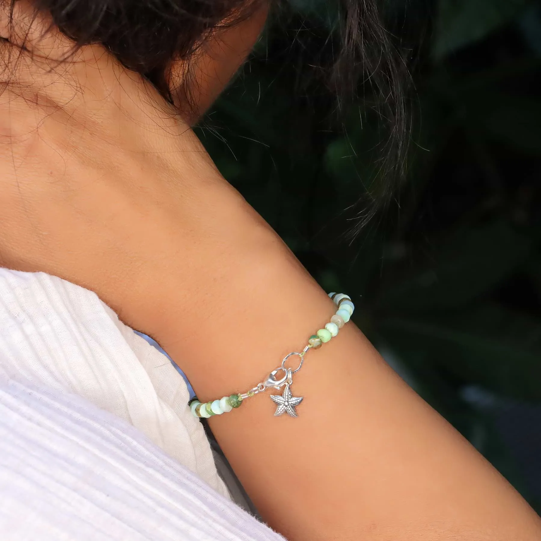 Sea Cove - Peruvian Opal Starfish Bracelet