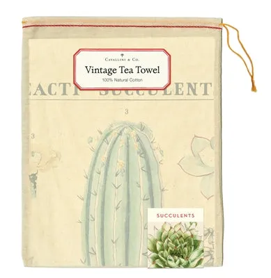  Succulents  Tea Towel