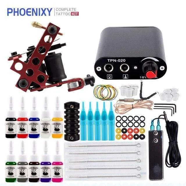 Tattoo Kit Power Supply For Tattoo Machine Kit Pigments For Permanent Makeup Tattoo Set For Beginners Tattoo Machine Full Set