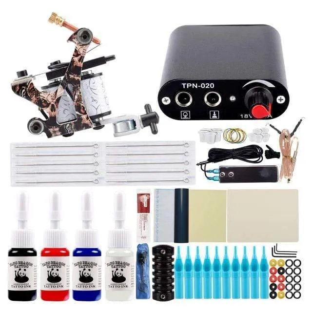 Tattoo Kit Power Supply For Tattoo Machine Kit Pigments For Permanent Makeup Tattoo Set For Beginners Tattoo Machine Full Set