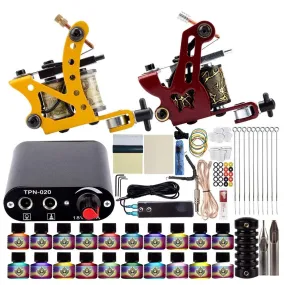 Tattoo Kit Power Supply For Tattoo Machine Kit Pigments For Permanent Makeup Tattoo Set For Beginners Tattoo Machine Full Set