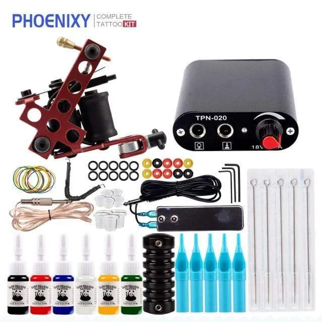 Tattoo Kit Power Supply For Tattoo Machine Kit Pigments For Permanent Makeup Tattoo Set For Beginners Tattoo Machine Full Set