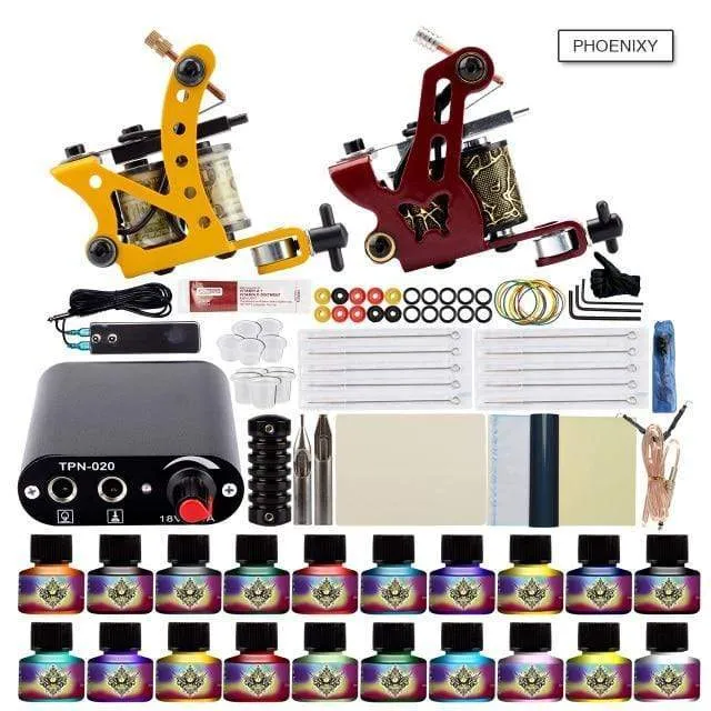 Tattoo Kit Power Supply For Tattoo Machine Kit Pigments For Permanent Makeup Tattoo Set For Beginners Tattoo Machine Full Set