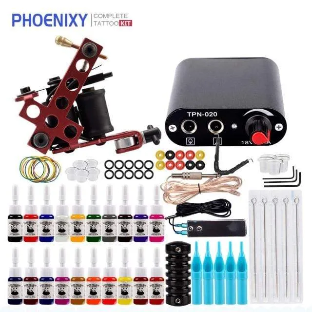 Tattoo Kit Power Supply For Tattoo Machine Kit Pigments For Permanent Makeup Tattoo Set For Beginners Tattoo Machine Full Set