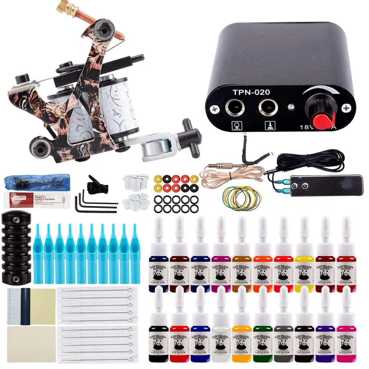 Tattoo Kit Power Supply For Tattoo Machine Kit Pigments For Permanent Makeup Tattoo Set For Beginners Tattoo Machine Full Set