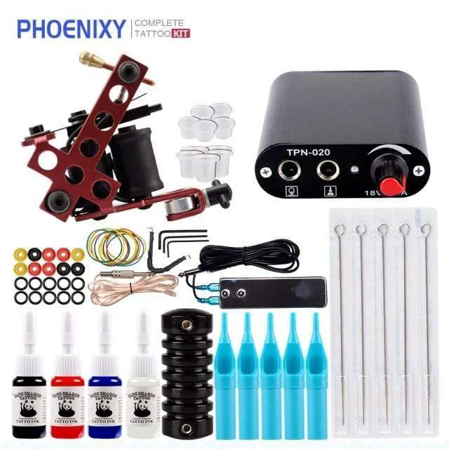 Tattoo Kit Power Supply For Tattoo Machine Kit Pigments For Permanent Makeup Tattoo Set For Beginners Tattoo Machine Full Set