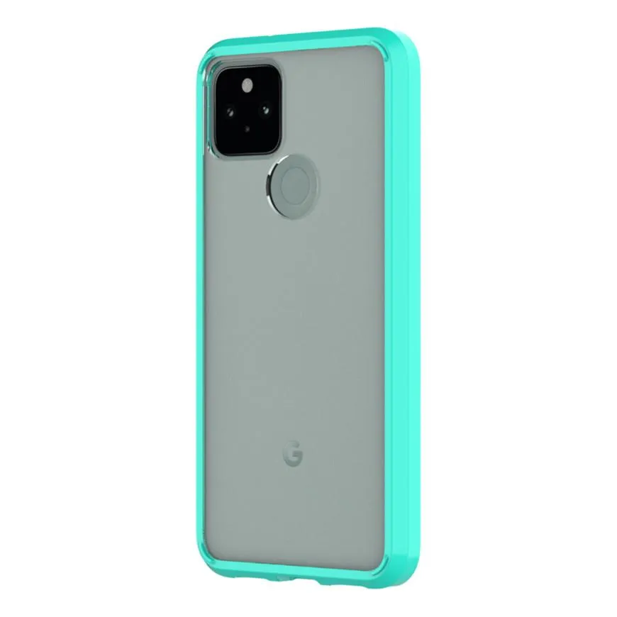 Teal Clear Pixel 5 Case - Hard Shell Series