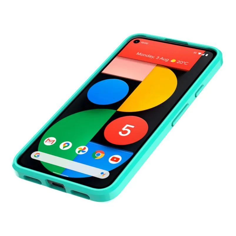 Teal Clear Pixel 5 Case - Hard Shell Series