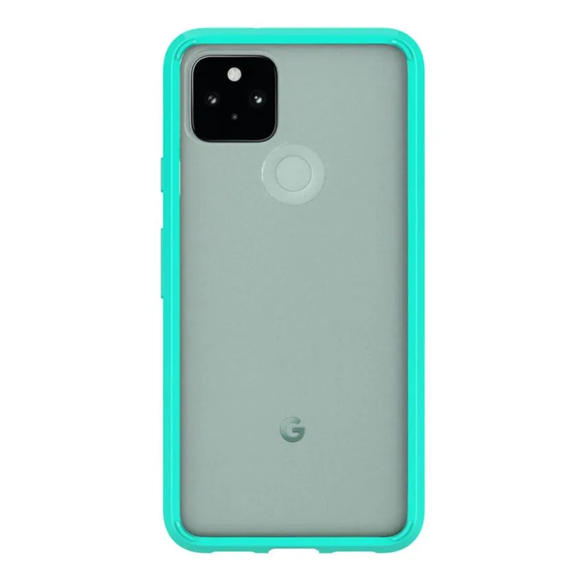 Teal Clear Pixel 5 Case - Hard Shell Series