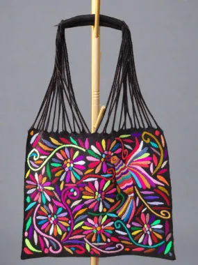 Tenango telar/embroidered tote